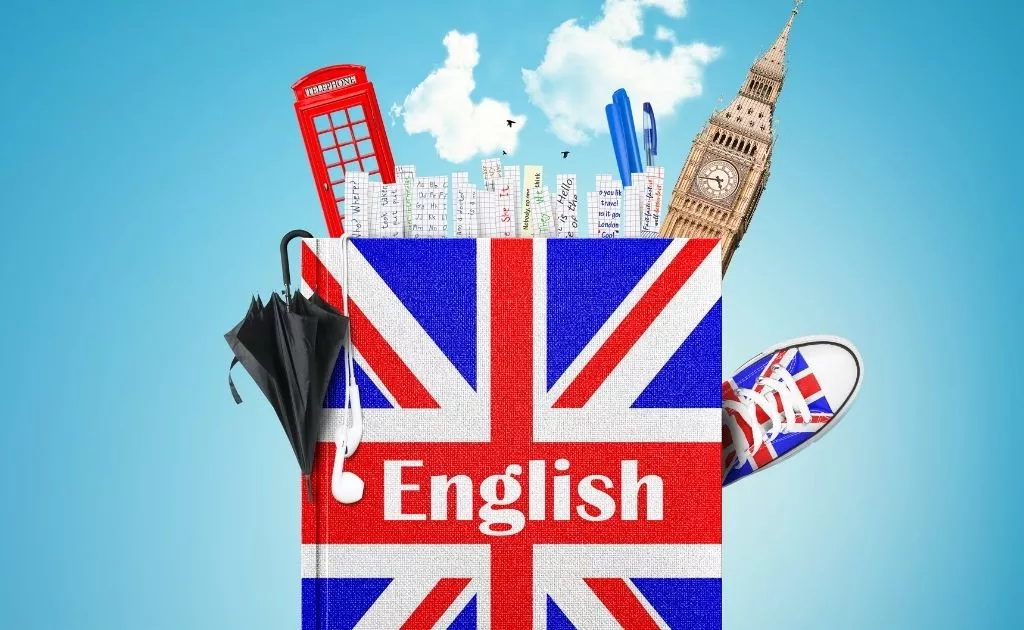 vocabolario di inglese con oggetti tipici inglesi